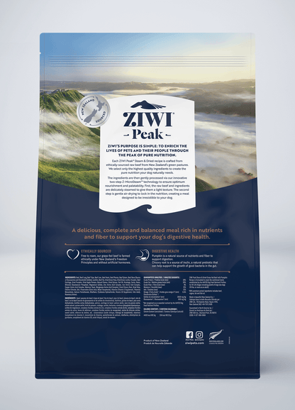 Ziwi Peak Steam & Dried Dog Food (Grain Free)