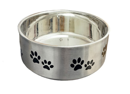 Advance Pet Products - 1 Qt. Double Wall Stainless Steel Heavy Feeding Bowl - Happy Hounds Pet Supply