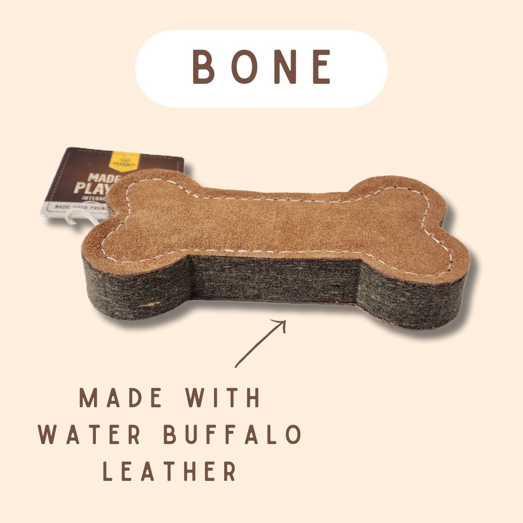 Advance Pet Products - TUFF TOYS Leather Dog Toys - Happy Hounds Pet Supply