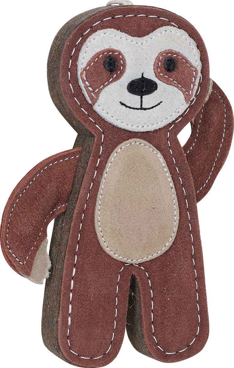 Advance Pet Products - Tuff Toys Pet-friendly eco-sourced Sloth Leather Dog Toys - Happy Hounds Pet Supply