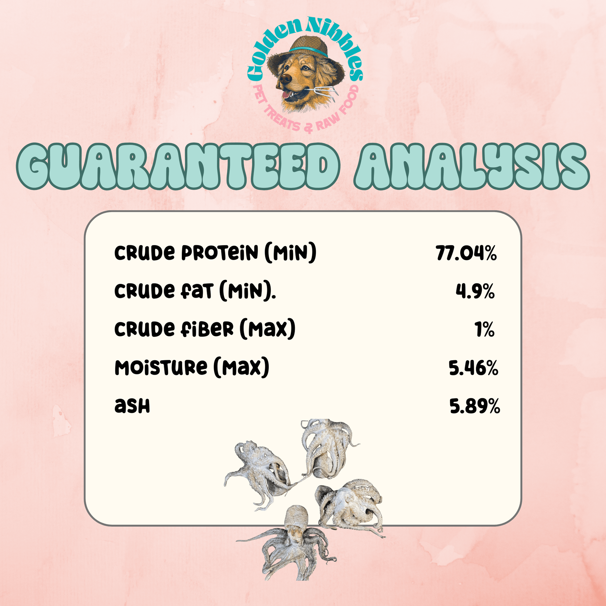 Baby Octopus - Freeze Dried Treats for Dogs & Cat - Happy Hounds Pet Supply