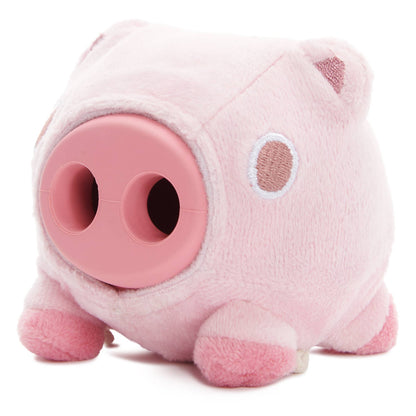 BARK Hambone Pig Hog Rubber Super Chewer Dog Toy Pink Medium - Happy Hounds Pet Supply