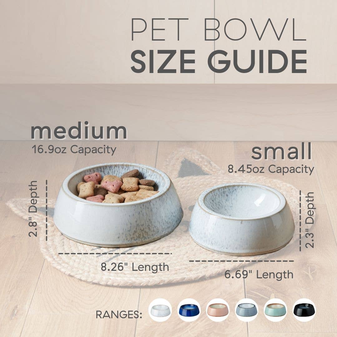 Blue Haze Medium Pet Bowl - Happy Hounds Pet Supply