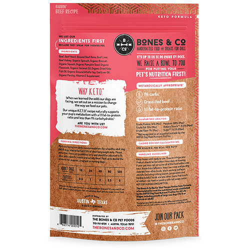 Bones & Co Frozen Raw Dog Food - Happy Hounds Pet Supply
