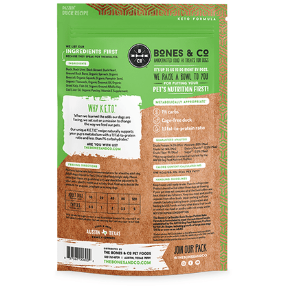 Bones & Co Frozen Raw Dog Food - Happy Hounds Pet Supply