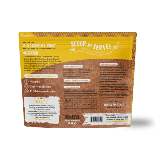 Bones & Co Frozen Raw Dog Food - Happy Hounds Pet Supply