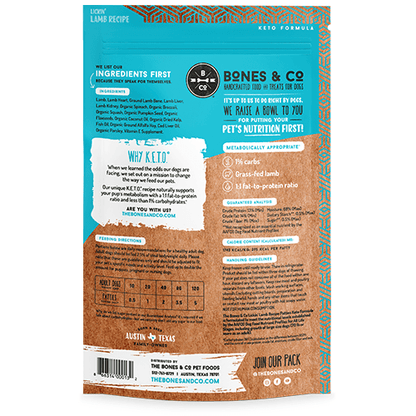 Bones & Co Frozen Raw Dog Food - Happy Hounds Pet Supply