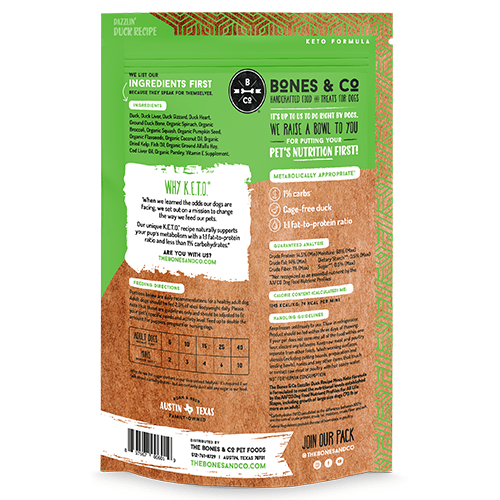 Bones & Co Frozen Raw Dog Food - Happy Hounds Pet Supply