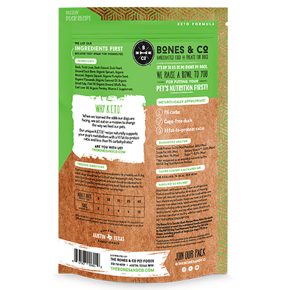 Bones & Co Frozen Raw Dog Food - Happy Hounds Pet Supply