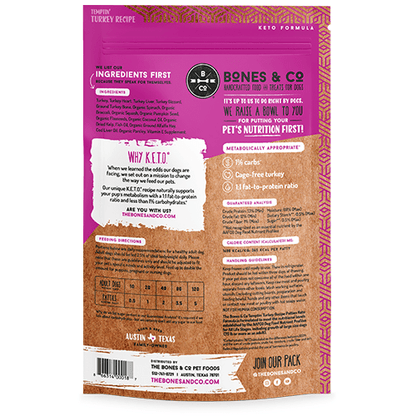 Bones & Co Frozen Raw Dog Food - Happy Hounds Pet Supply
