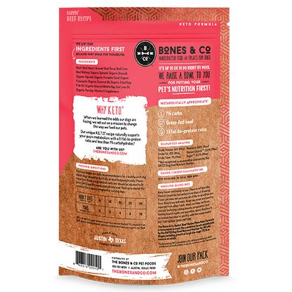 Bones & Co Frozen Raw Dog Food - Happy Hounds Pet Supply