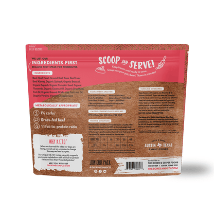 Bones & Co Frozen Raw Dog Food - Happy Hounds Pet Supply