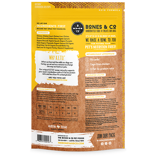 Bones & Co Frozen Raw Dog Food - Happy Hounds Pet Supply