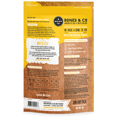 Bones & Co Frozen Raw Dog Food - Happy Hounds Pet Supply
