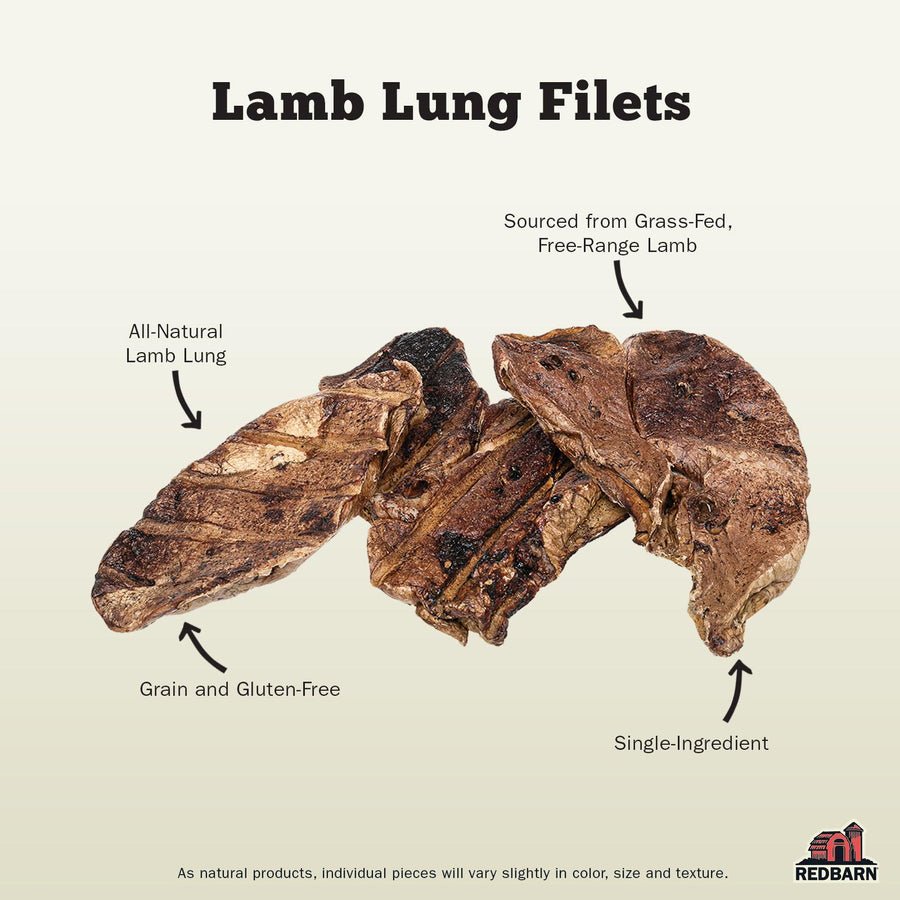 Bulk Lamb Lung by ounce - Happy Hounds Pet Supply