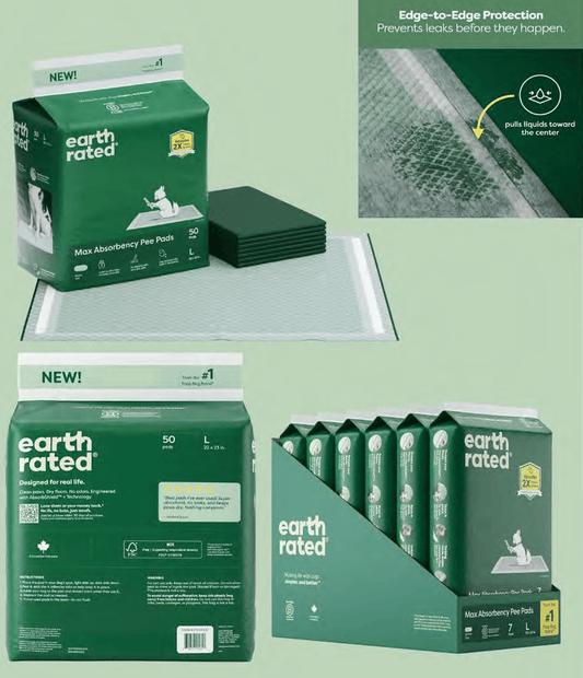 Earth Rated Max Absorbency Pee Pads - Happy Hounds Pet Supply