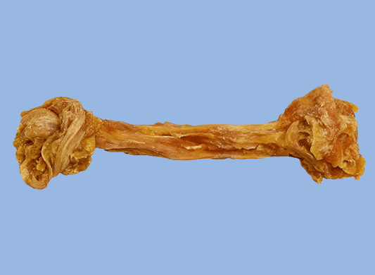 Ferrera Farms Turkey Tendon 8" Knotted Bone - Happy Hounds Pet Supply