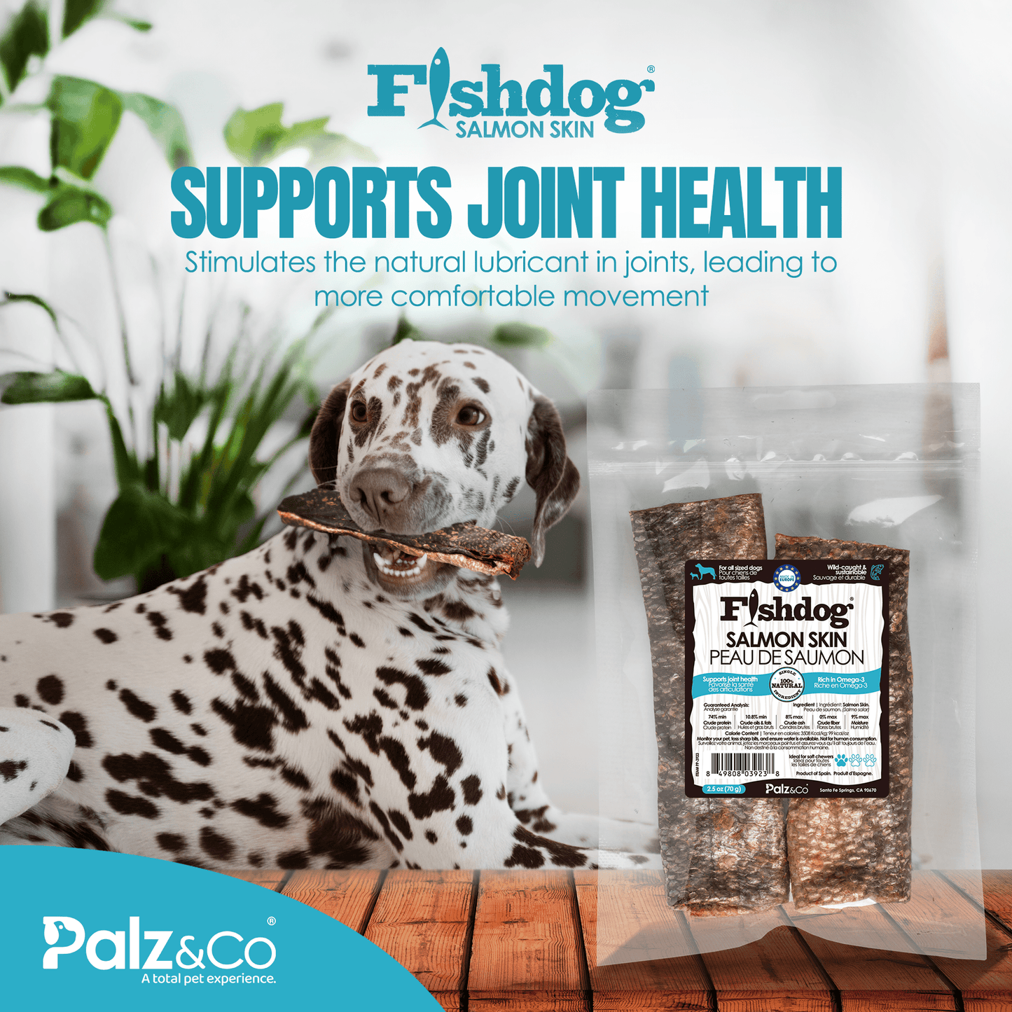 Fishdog Salmon Skin - 2.5 oz (70g) - Happy Hounds Pet Supply