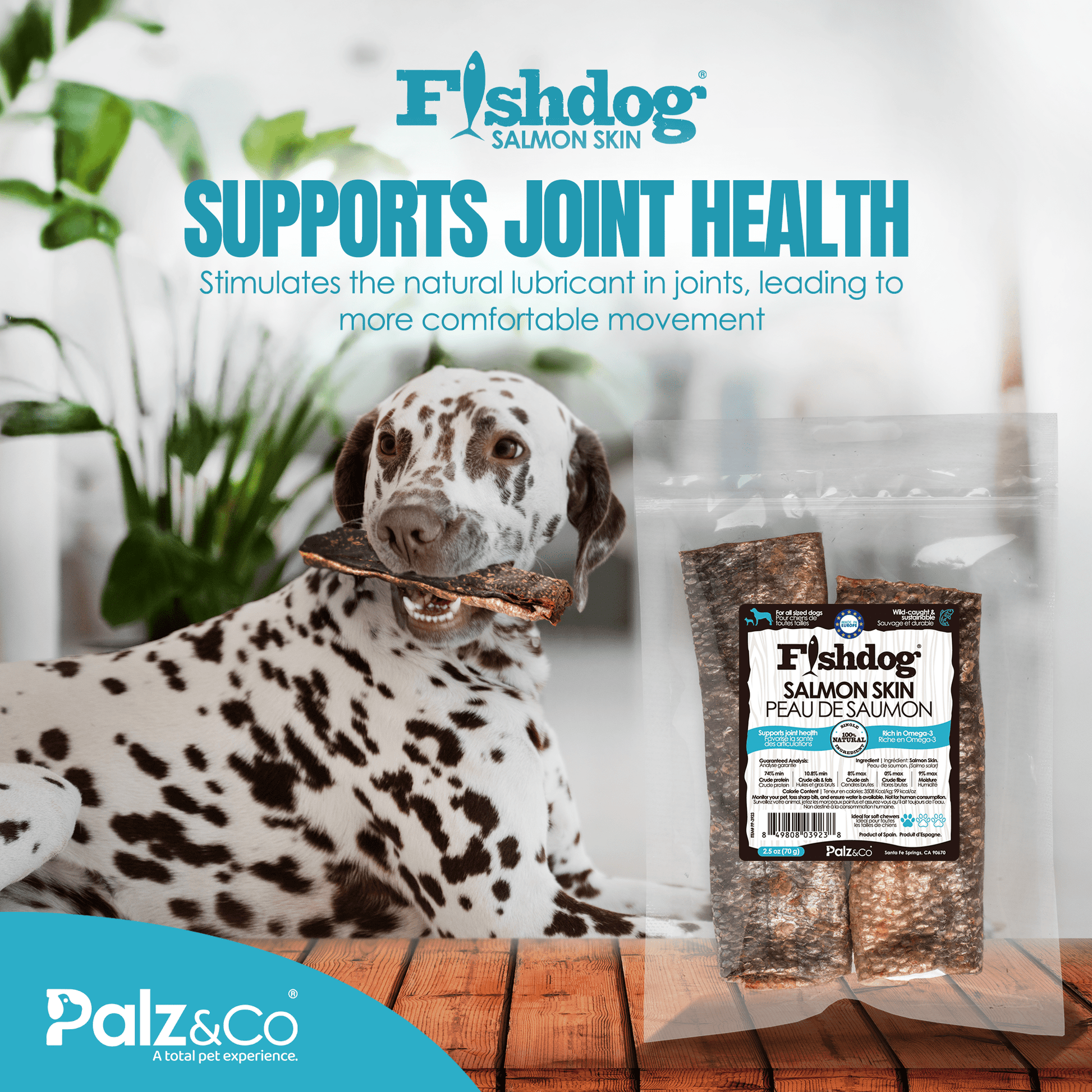 Fishdog Salmon Skin - 2.5 oz (70g) - Happy Hounds Pet Supply