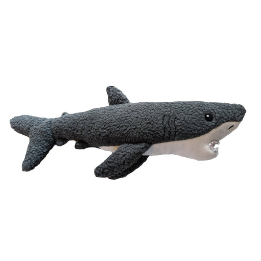 Gilly the Great White Shark Wildlife Plush Dog Toy - Happy Hounds Pet Supply