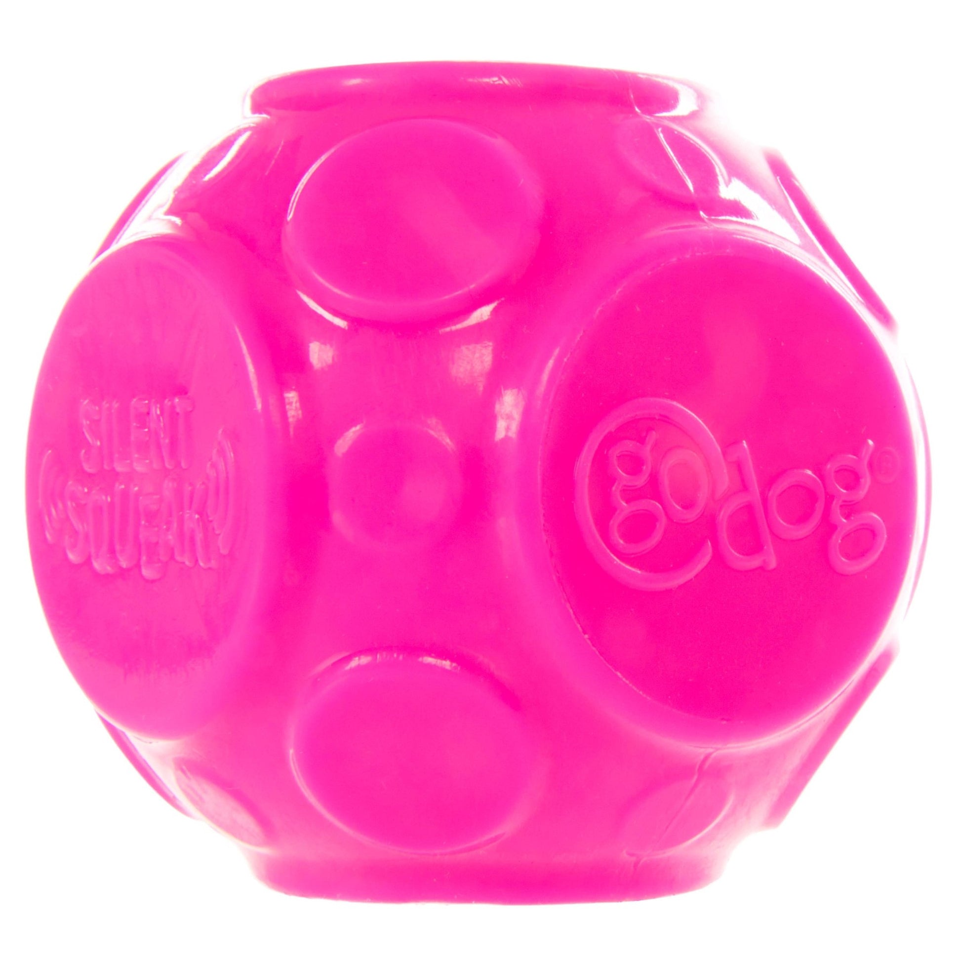GoDog Silent Squeaker Ball Dog Toy 2pk - Happy Hounds Pet Supply