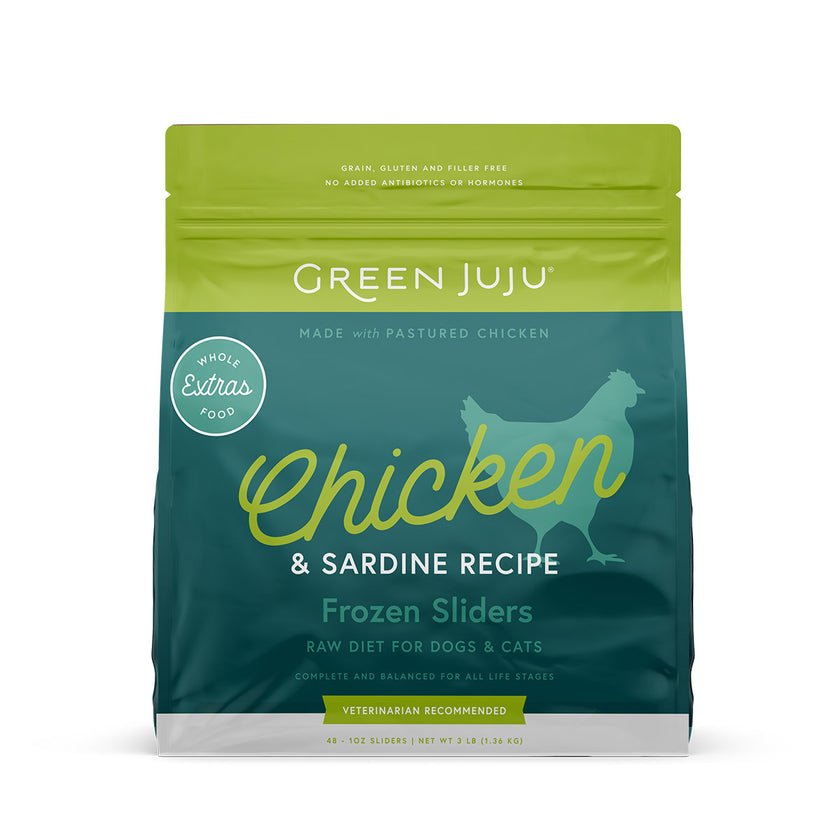 Green Juju Frozen Raw Food EXTRAS - Happy Hounds Pet Supply