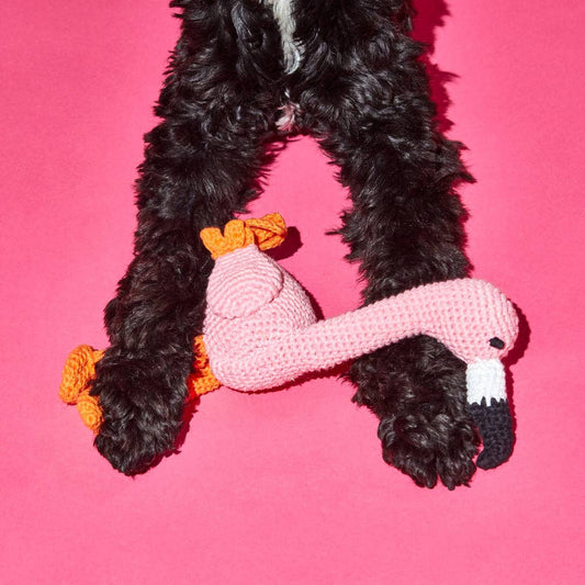 Hand Crochet Flamingo - Happy Hounds Pet Supply