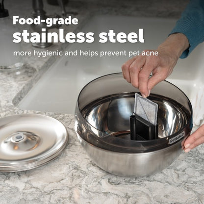 PetSafe HydroSphere 60oz Stainless Steel Pet Fountain