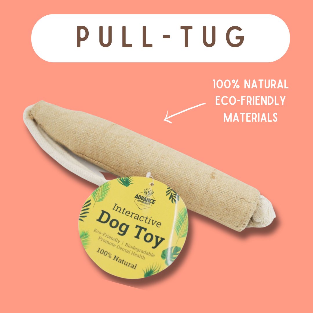 Jute Burlap Interactive Dog Toy - Happy Hounds Pet Supply