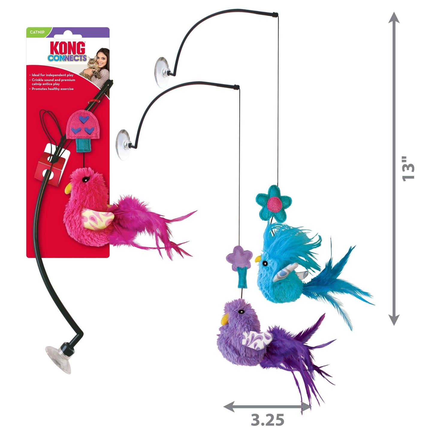 Kong Connects Window Teaser Assorted Cat Toy - Happy Hounds Pet Supply