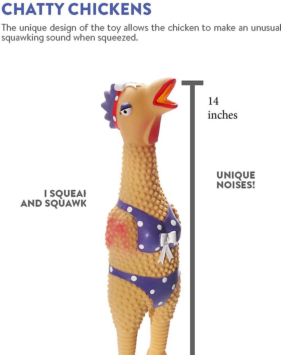 Latex Chicken Squawkers - Happy Hounds Pet Supply