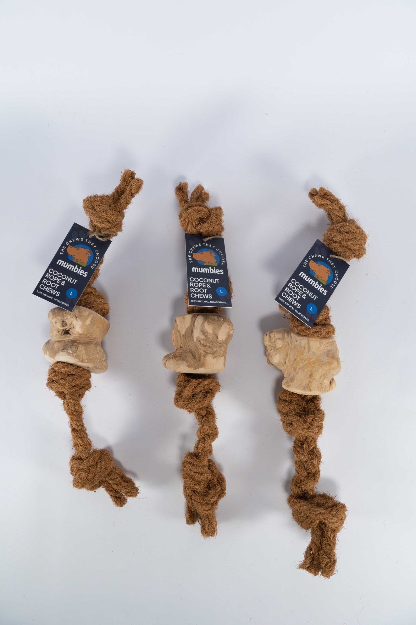 Mumbies Coconut Rope & Root Chew - Happy Hounds Pet Supply