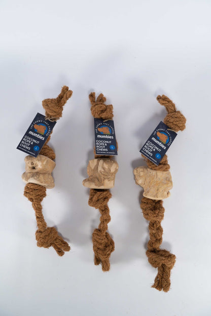 Mumbies Coconut Rope & Root Chew - Happy Hounds Pet Supply