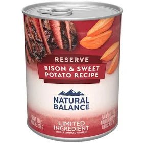 Natural Balance LID Bison & Sweet Potato Canned Dog Food - Happy Hounds Pet Supply