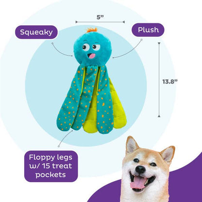 Nina Ottosson Silly Legz Octopus Interactive Dog Puzzle Toy - Happy Hounds Pet Supply