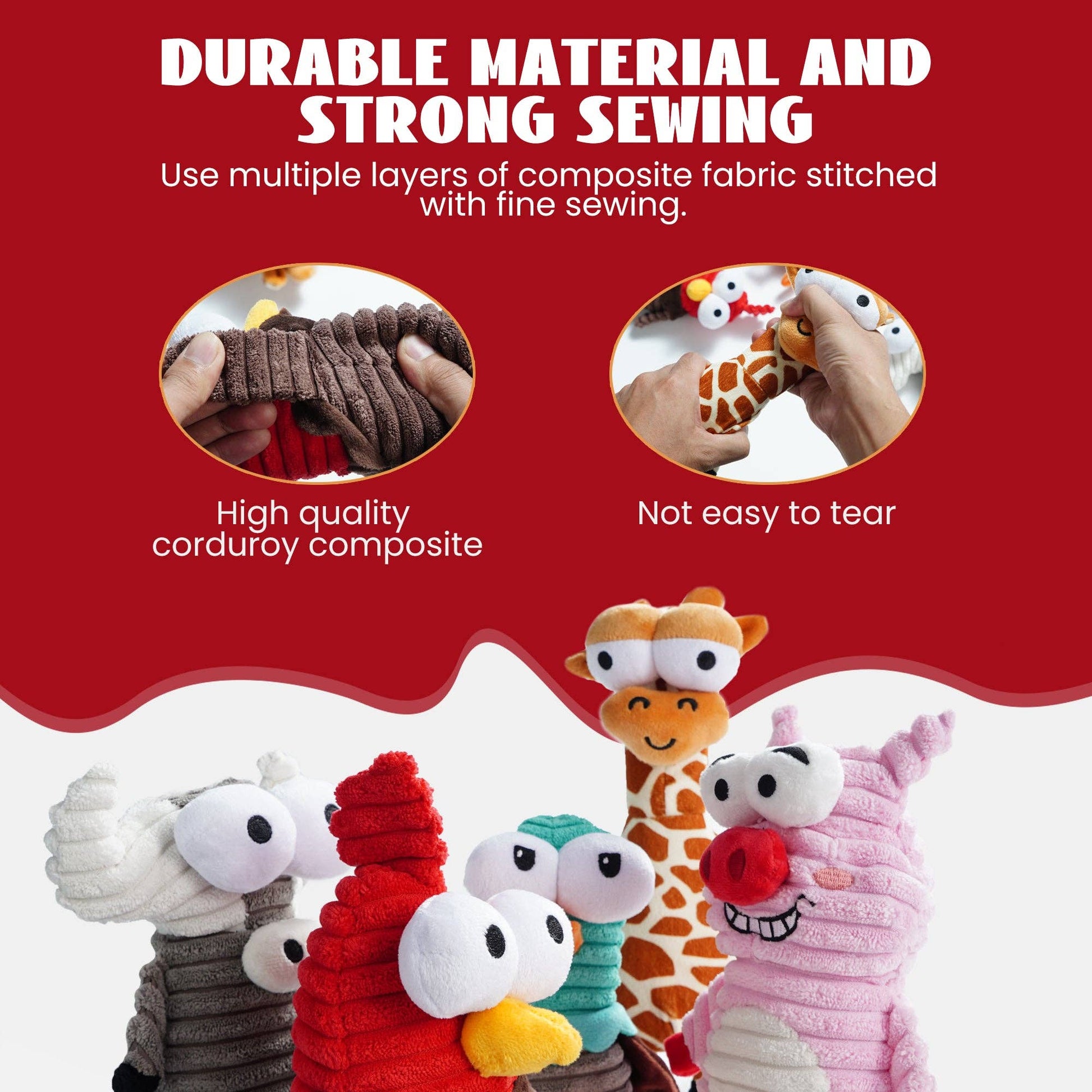 Nocciola Small Squeaky Big Eyes Dog Toy - Happy Hounds Pet Supply