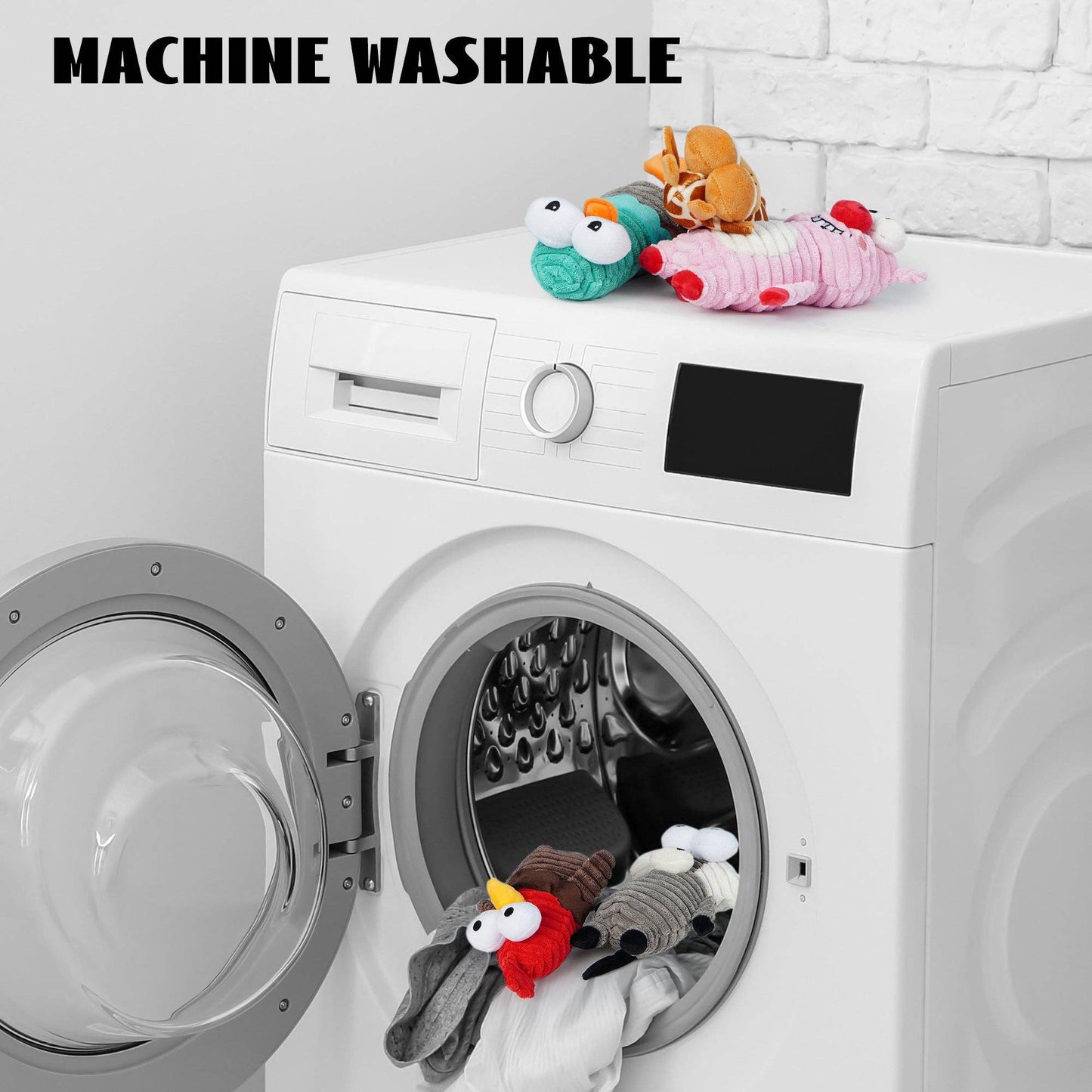 Nocciola Small Squeaky Big Eyes Dog Toy - Happy Hounds Pet Supply