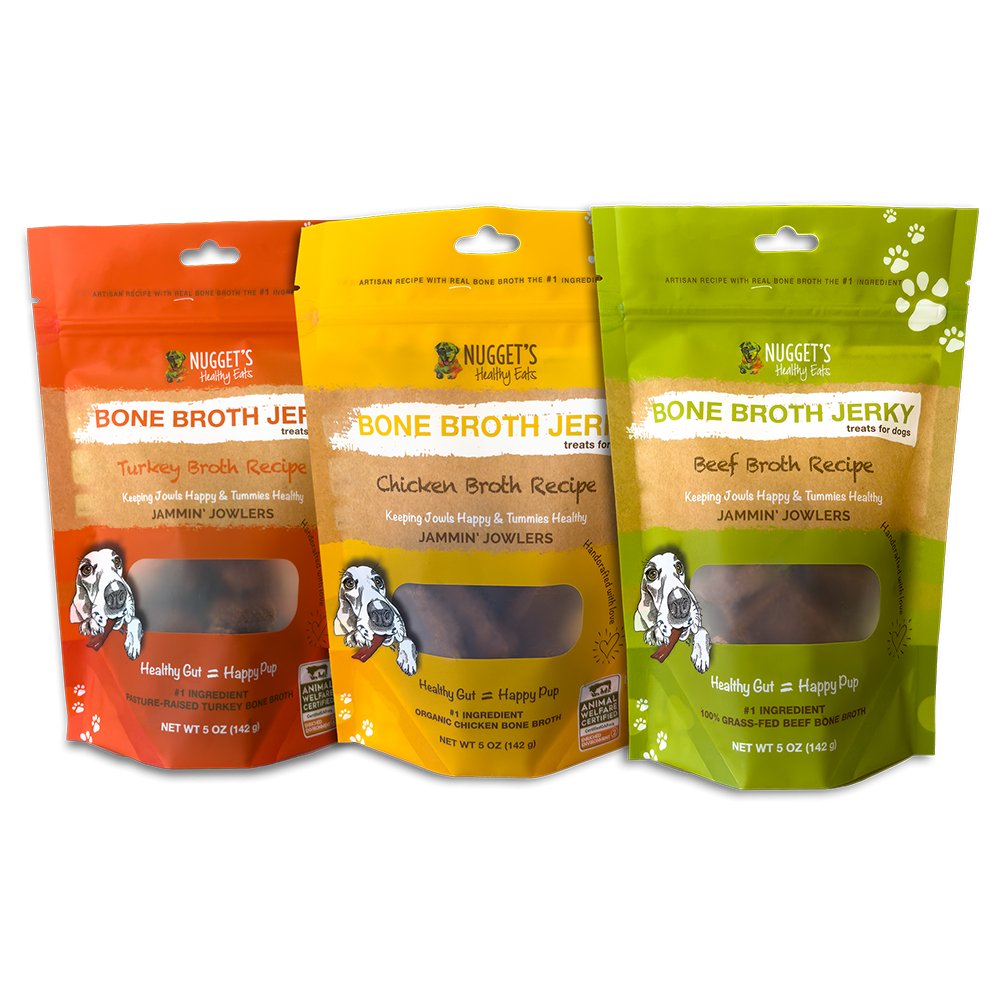 Nuggets Bone Broth Soft and Chewy Jerky 10oz - Happy Hounds Pet Supply