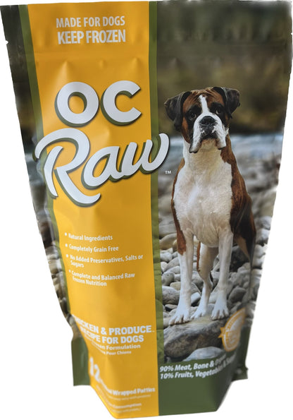 OC Raw Frozen Raw Dog Food Patties - Happy Hounds Pet Supply