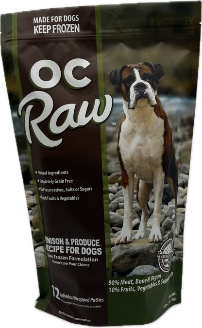 OC Raw Frozen Raw Dog Food Patties - Happy Hounds Pet Supply