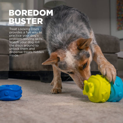 Outward Hound Treat Locking Discs Dog Treat Dispenser Toy - Happy Hounds Pet Supply