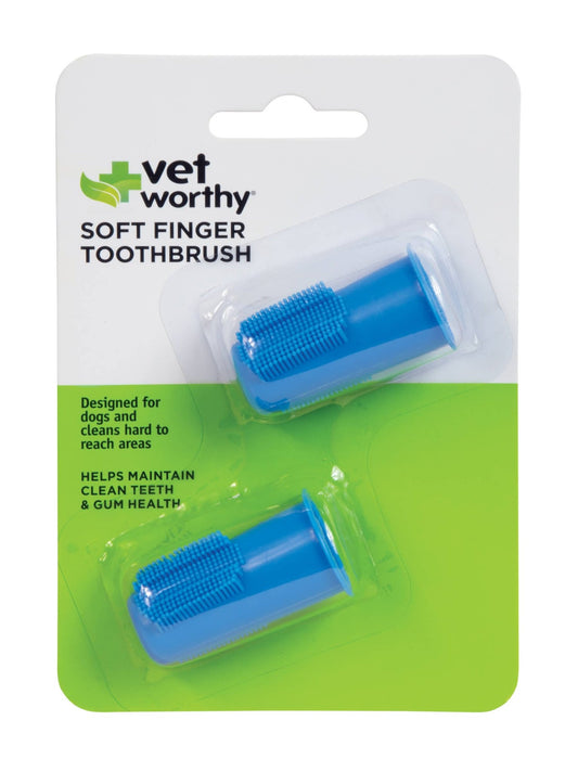 Pet Soft Finger Toothbrush 2ct - Happy Hounds Pet Supply