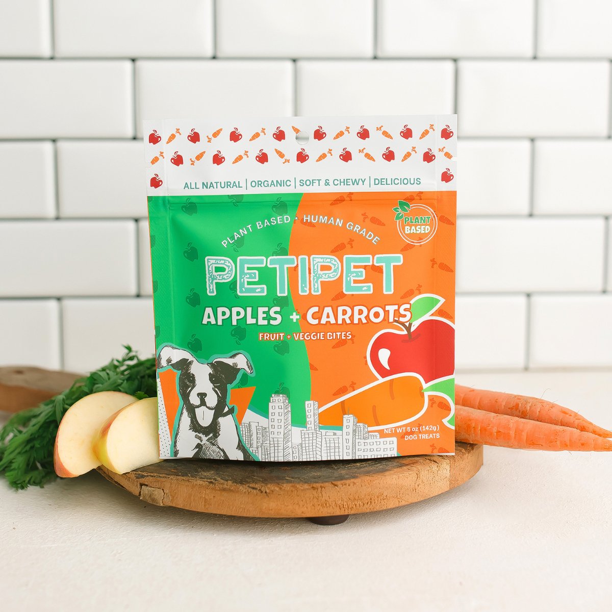 PETIPET Apples + Carrots Chewy Treats - Happy Hounds Pet Supply