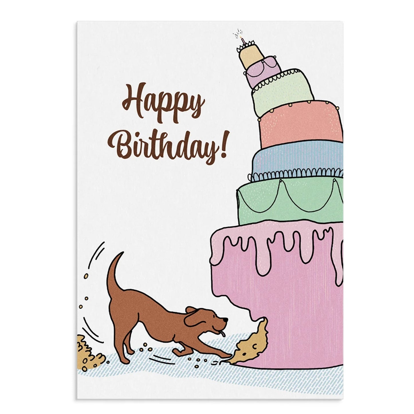 Poochie Post Edible Greeting Cards For Dogs, Happy Birthday Cake - Happy Hounds Pet Supply