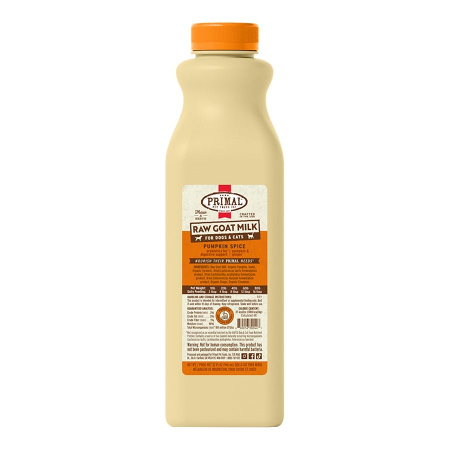 Primal Fermented Raw Goat Milk - Happy Hounds Pet Supply