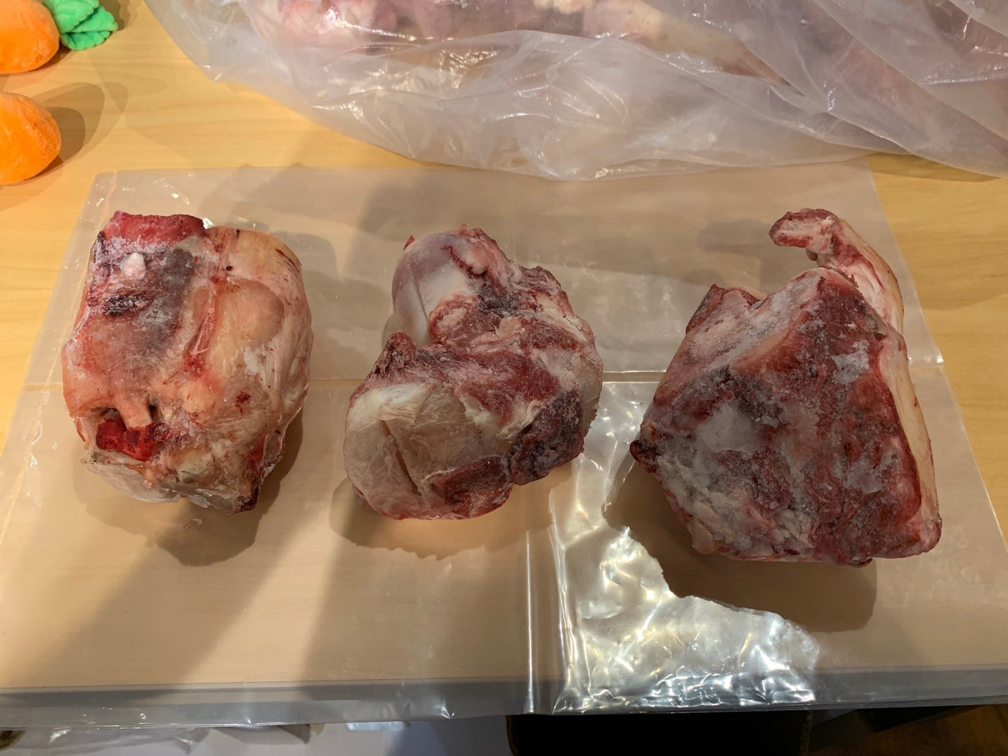 Raw Frozen Bones, Tendons, & Joints - Happy Hounds Pet Supply