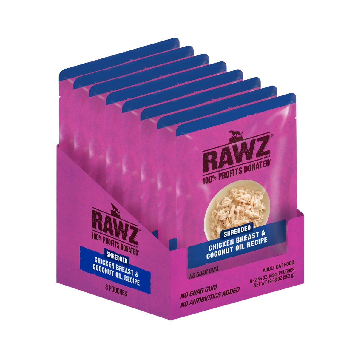 Rawz Cat Food, Shredded Pouches - Happy Hounds Pet Supply
