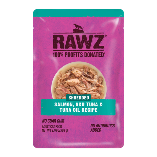 Rawz Cat Food, Shredded Pouches - Happy Hounds Pet Supply