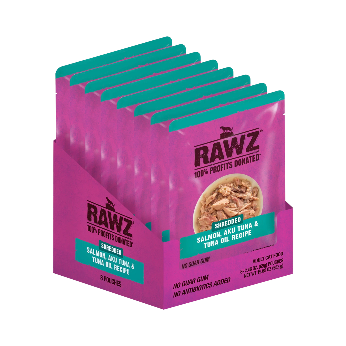 Rawz Cat Food, Shredded Pouches - Happy Hounds Pet Supply