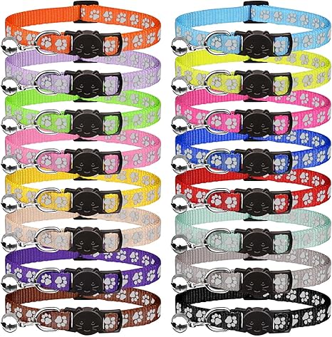 Reflective Breakaway Cat Collar with Bell - Happy Hounds Pet Supply